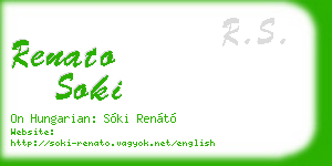 renato soki business card